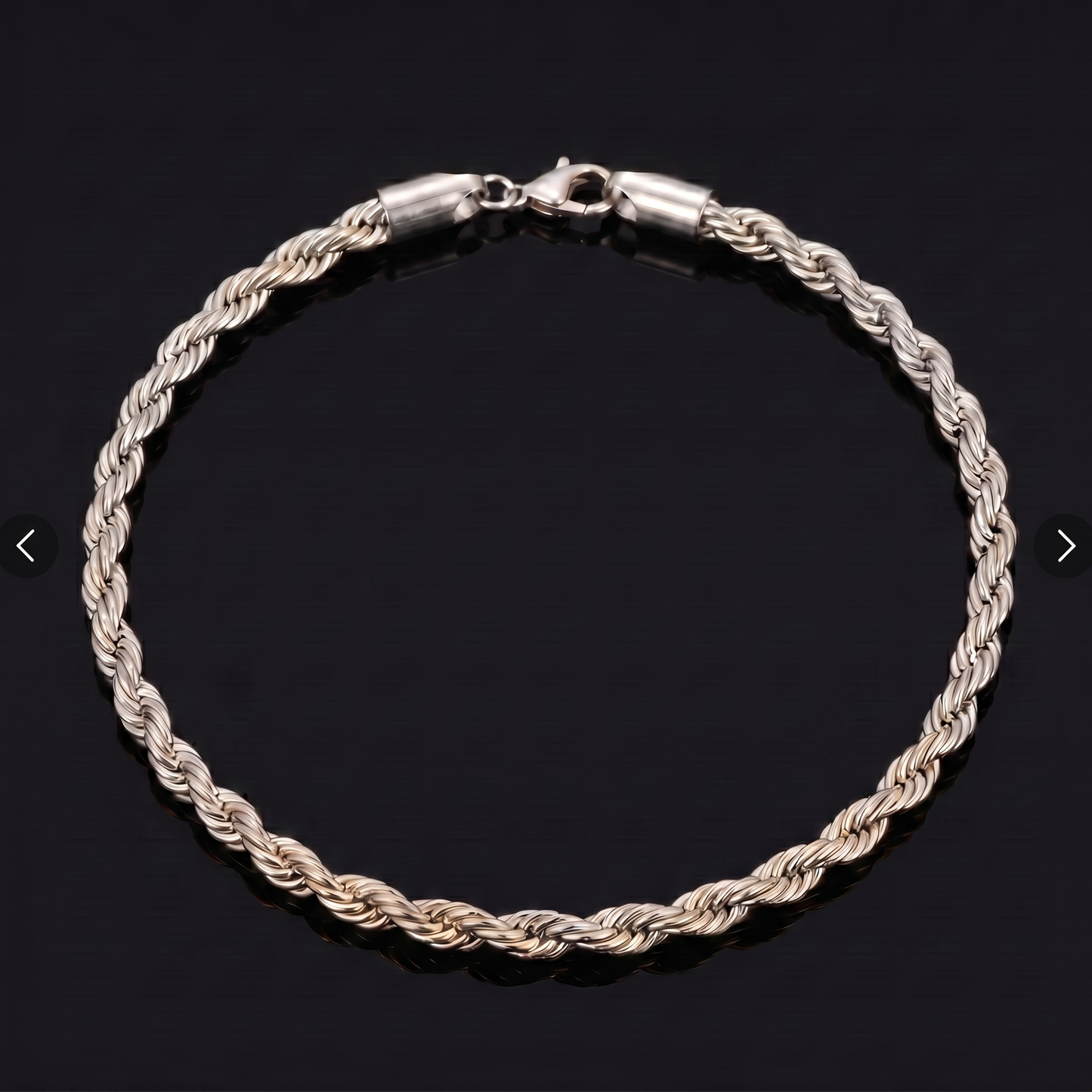 Silbernes Rope-Armband