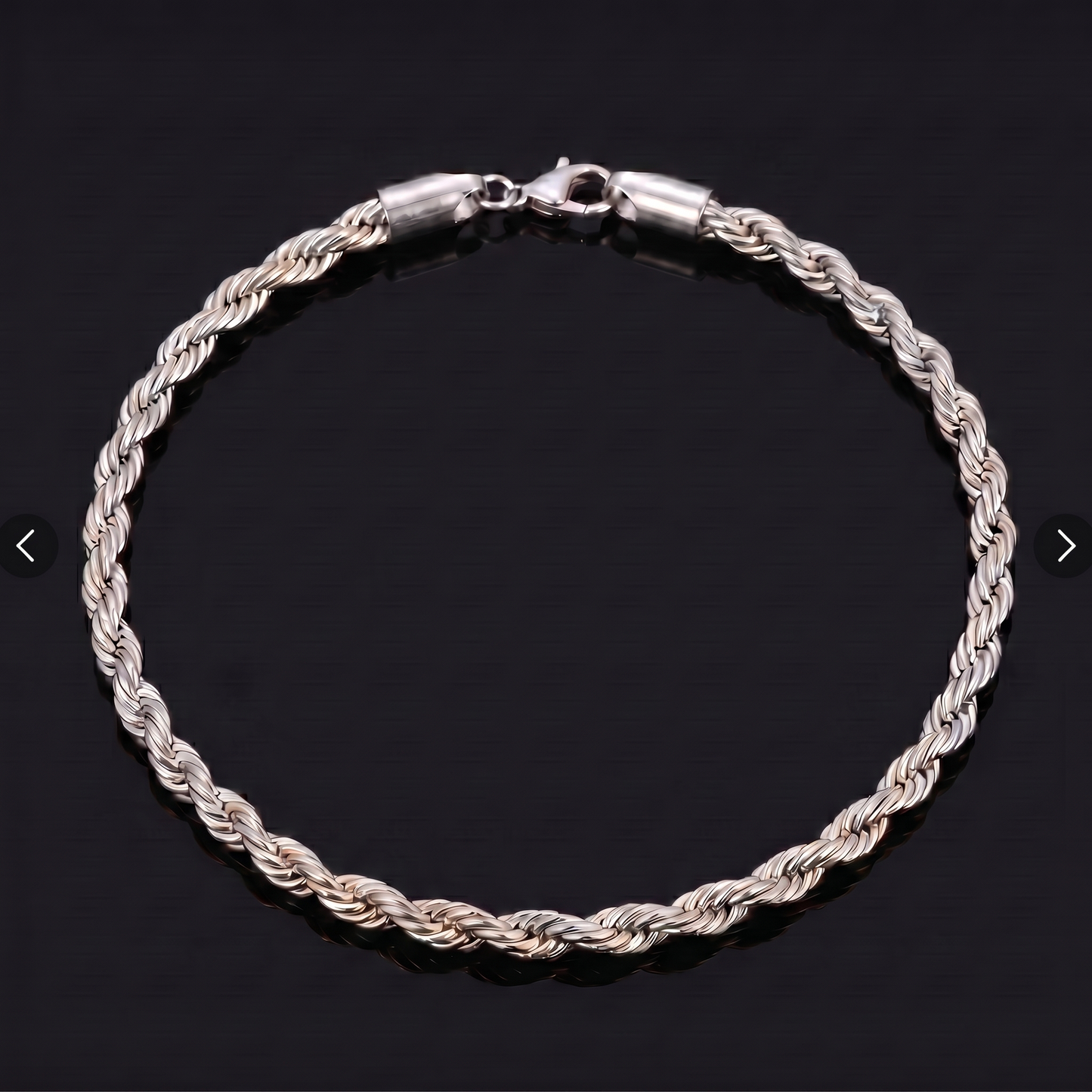 Silbernes Rope-Armband