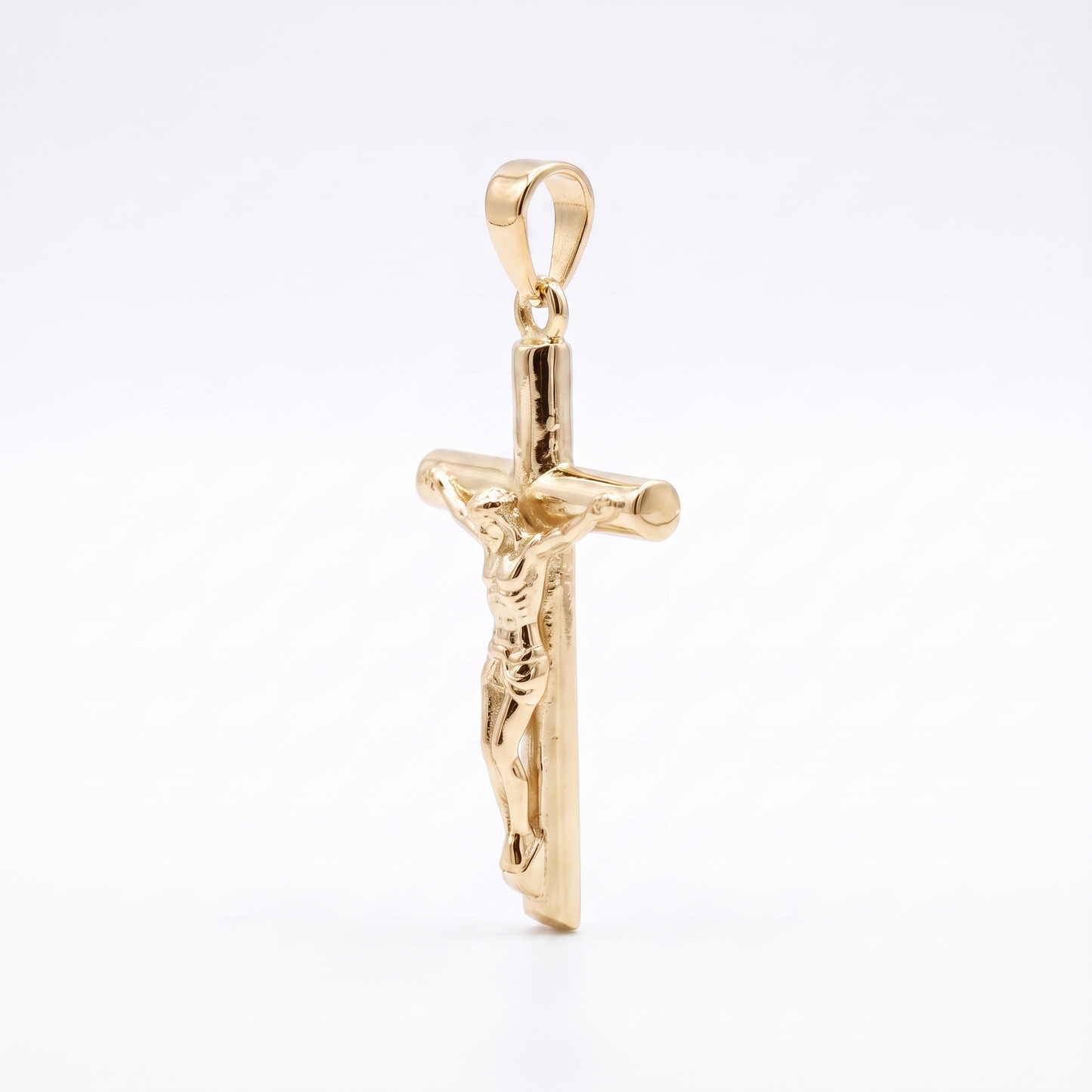 Christus Kreuzkette - Edelstahl