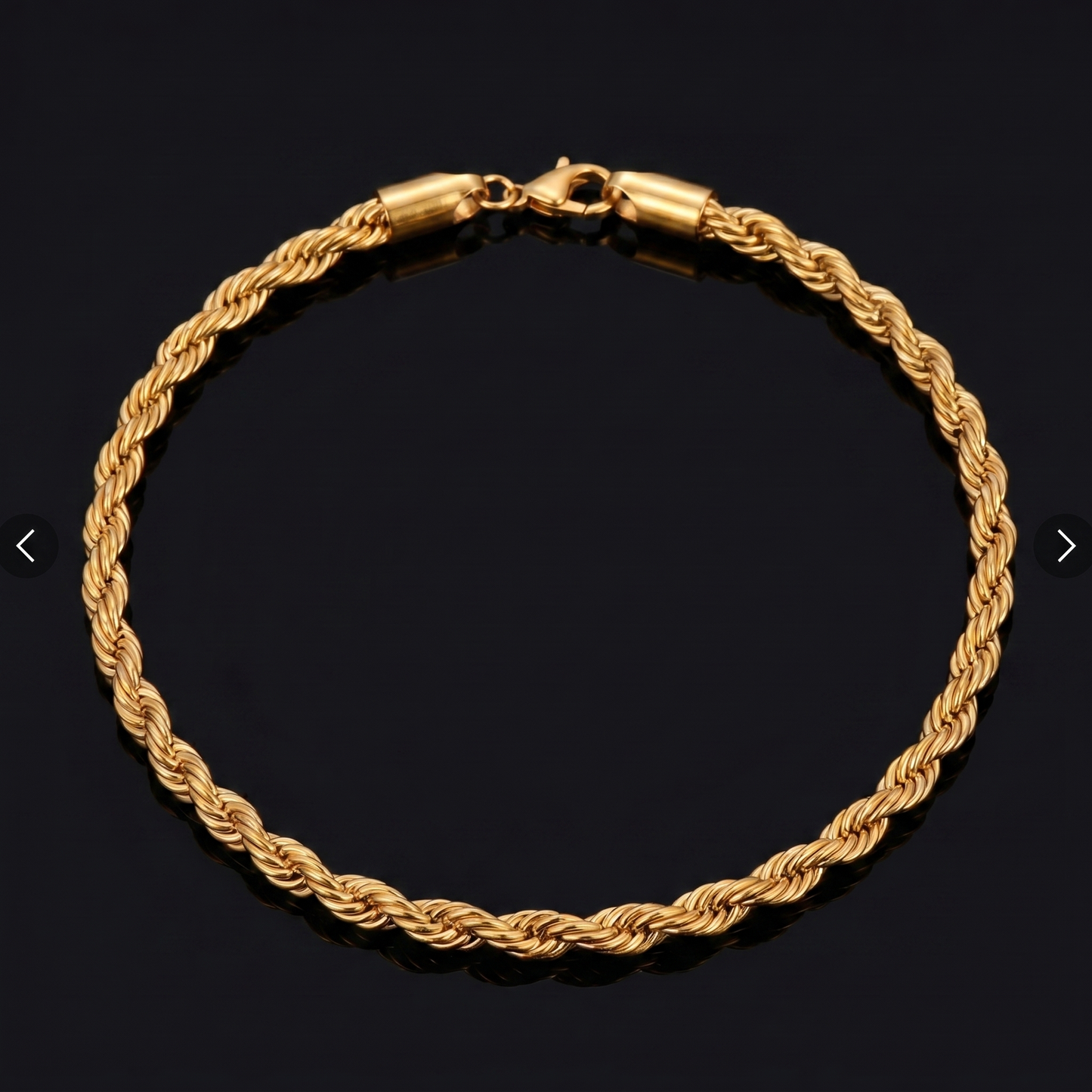 Goldenes Rope-Armband