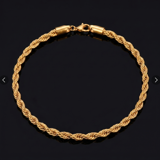 Goldenes Rope-Armband